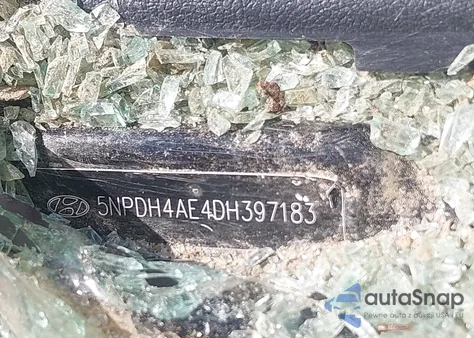 2013 Hyundai Elantra Gls z USA, uszkodzony, nr VIN 5NPDH4AE4DH397183